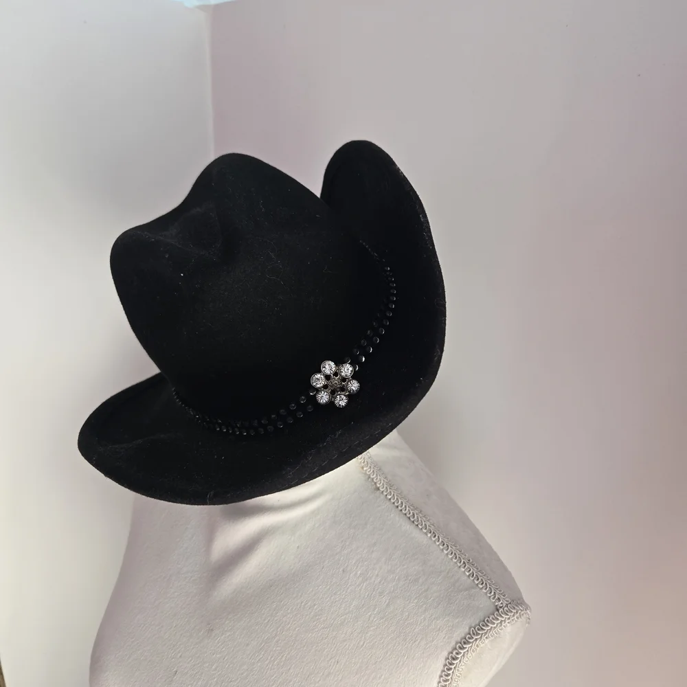 Shyanne Black Cowboy Hat with Crystal Accents‎